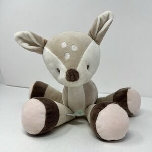 Fawn Deer Plush Nattou Floppy Stuffed Animal Toy 10" Soft Baby Toddler Lovey Toy